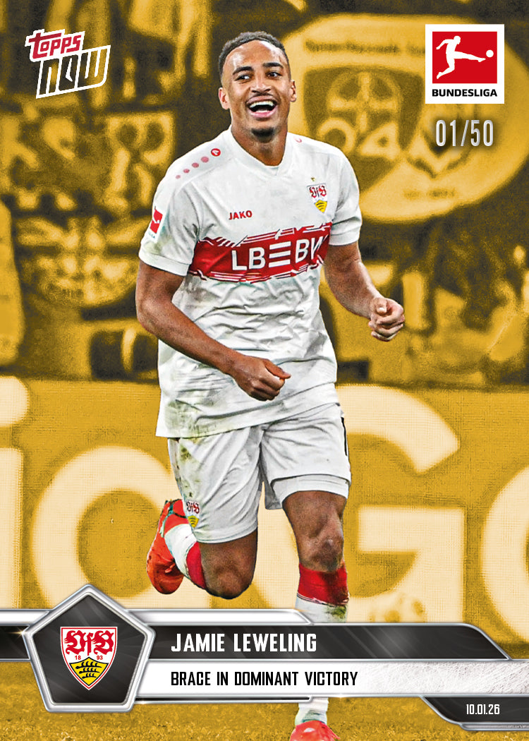 Jamie Leweling - 2025-26 Bundesliga Topps NOW - Card 93 - PR: 199 - Image 6