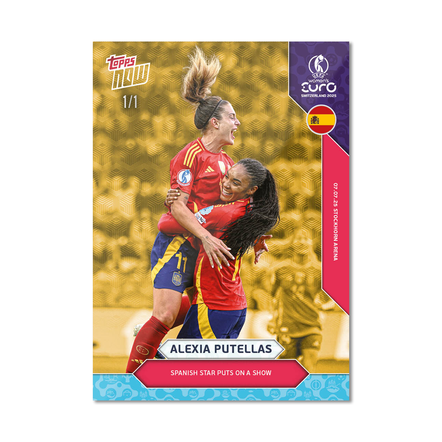 Alternative view of Alexia Putellas - UEFA Women’s EURO 2025™ Topps NOW - Card 9 - PR: 561