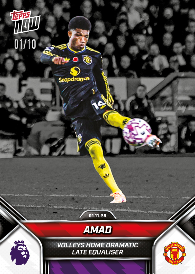 Amad - 2025-26 Premier League Topps NOW - Card 48 - PR: 434 - Image 4
