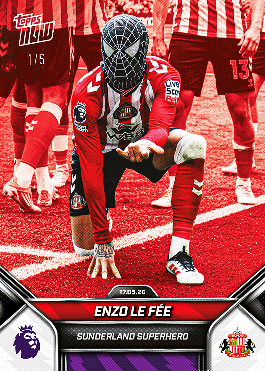 Enzo Le Fée - 2025-26 Premier League Topps NOW - Card 193 - PR: 2503 - Image 3