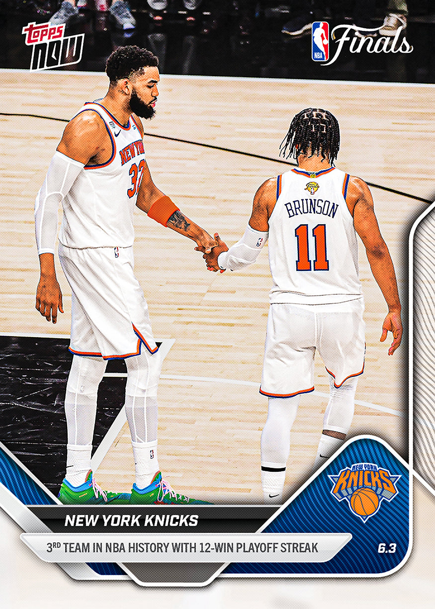 New York Knicks - 2025-26 NBA Topps NOW - Card 328 - PR: 4657