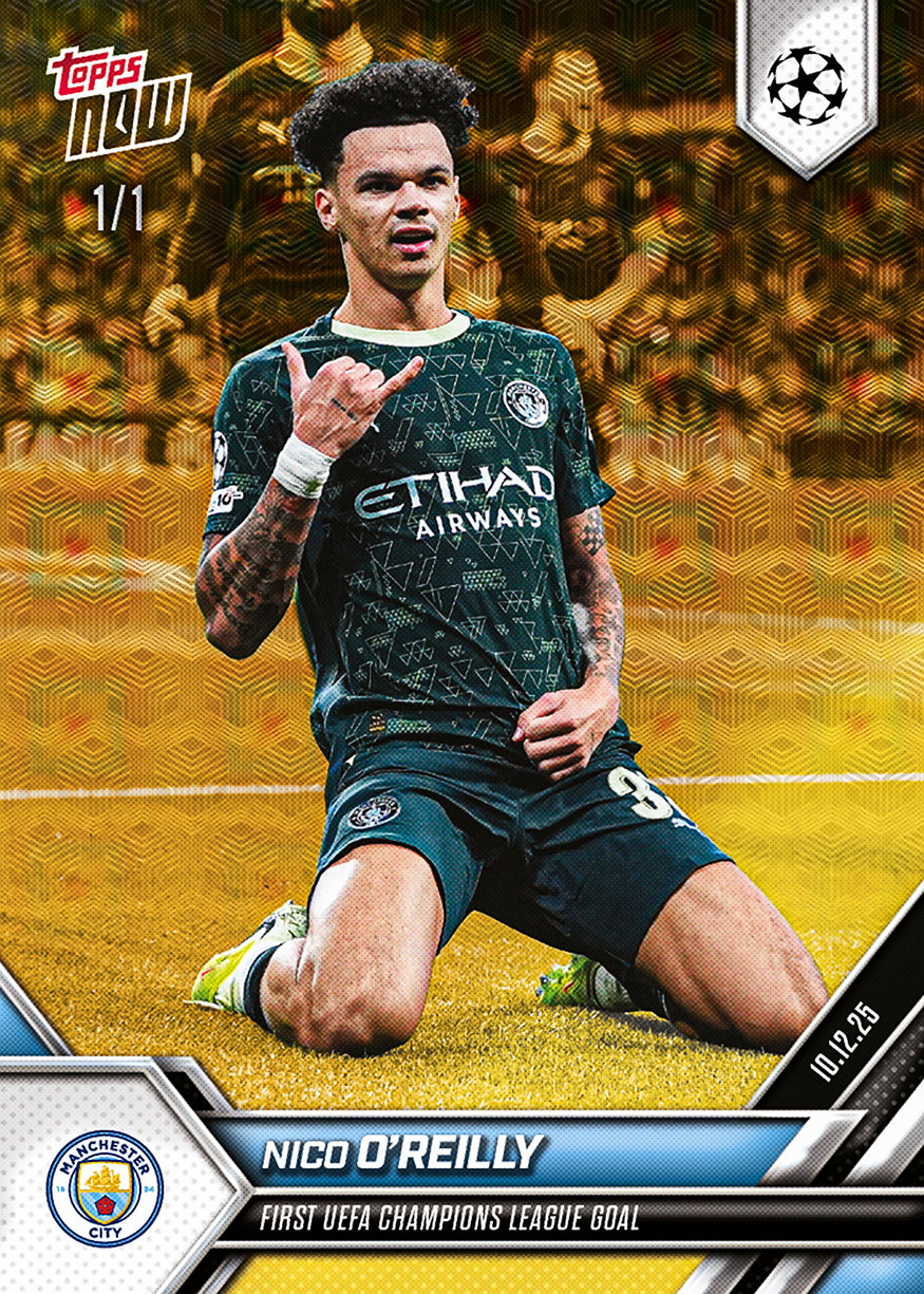 Nico O'Reilly - 2025-26 UCL Topps NOW - Card 68 - PR: 399 - Image 2