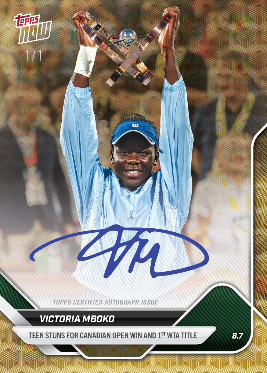 Victoria Mboko - 2025 Tennis Topps NOW - Card COVM - LOOK FOR AUTOS - PR: 1671 - Image 2