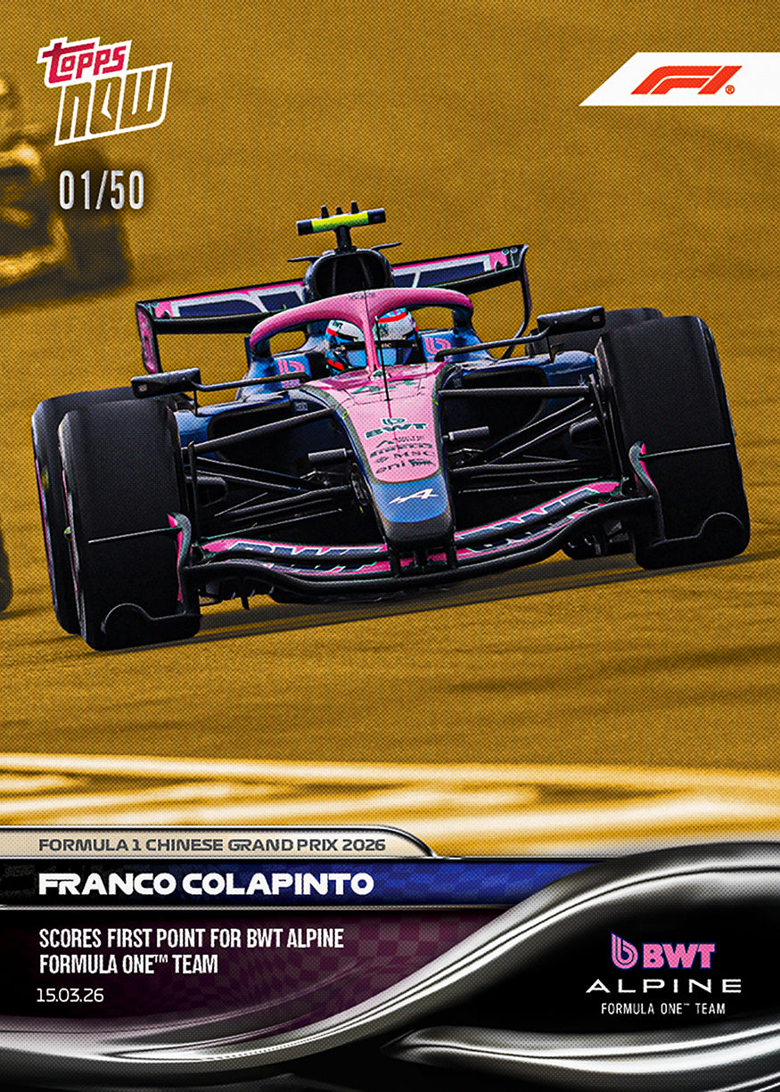 Franco Colapinto - 2026 Formula 1 Topps NOW - Card 19 - PR: 1086 - Image 6
