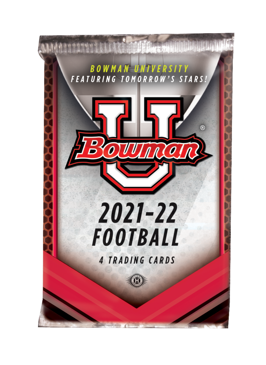 Alternative view of 2021-22 Bowman University Football Hobby Box