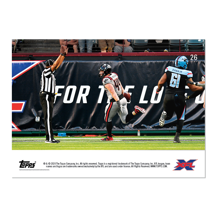 New York Guardians - XFL TOPPS NOW Card 26 - Print Run: 148 - Image 2