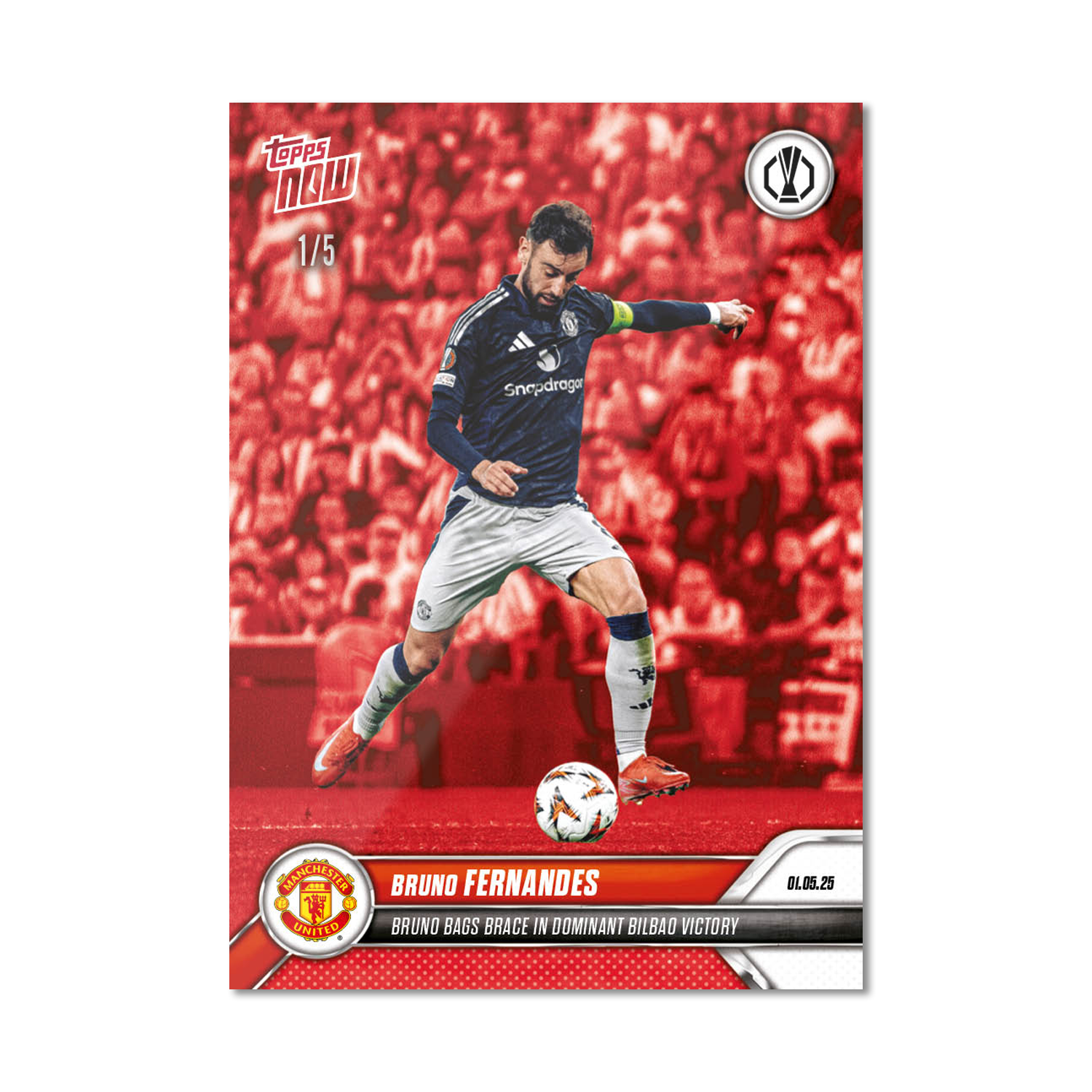 Bruno Fernandes - 2024-25 UEL Topps NOW Card 30 - PR: 419 - Image 3