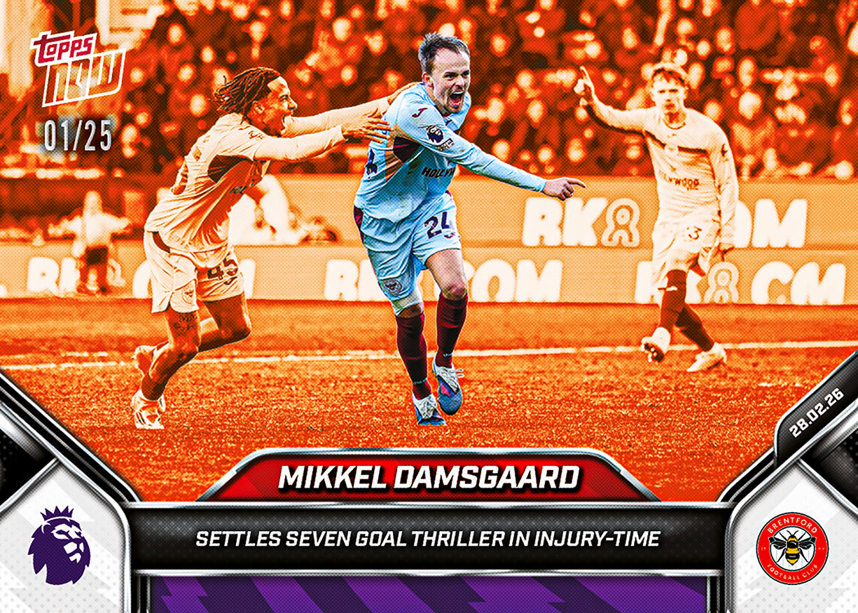 Mikkel Damsgaard - 2025-26 Premier League Topps NOW - Card 146 - PR: 149 - Image 5