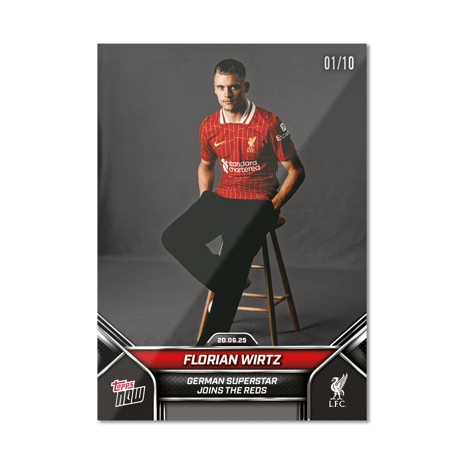 Florian Wirtz - 2024-25 Liverpool Topps NOW - Card 1 - PR: 3516 - Image 4