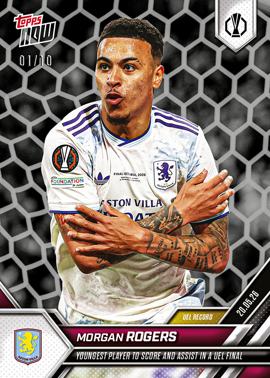 Morgan Rogers - 2025-26 UEL Topps NOW - Card 35 - PR: 1294 - Image 6
