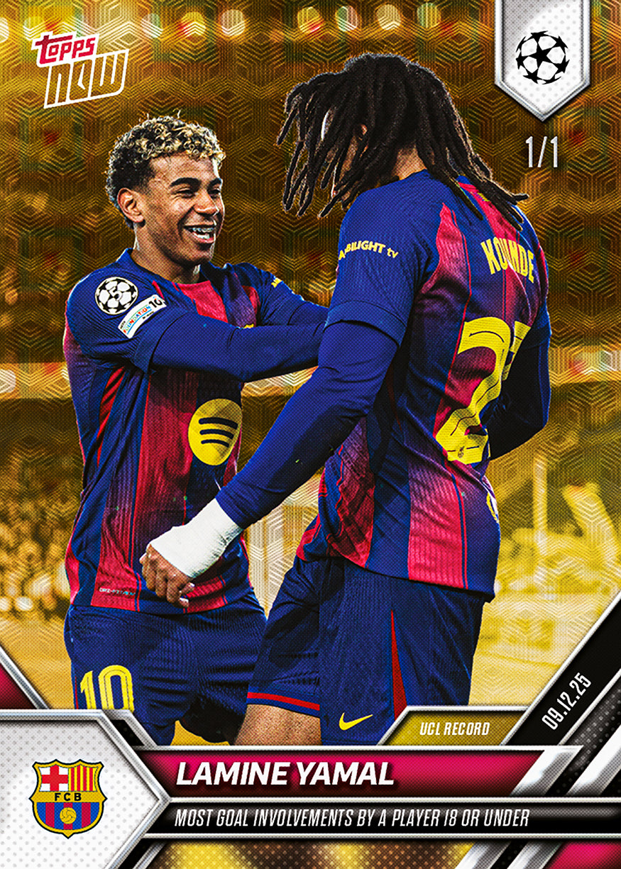 Lamine Yamal - 2025-26 UCL Topps NOW - Card 65 - PR: 3773 - Image 2