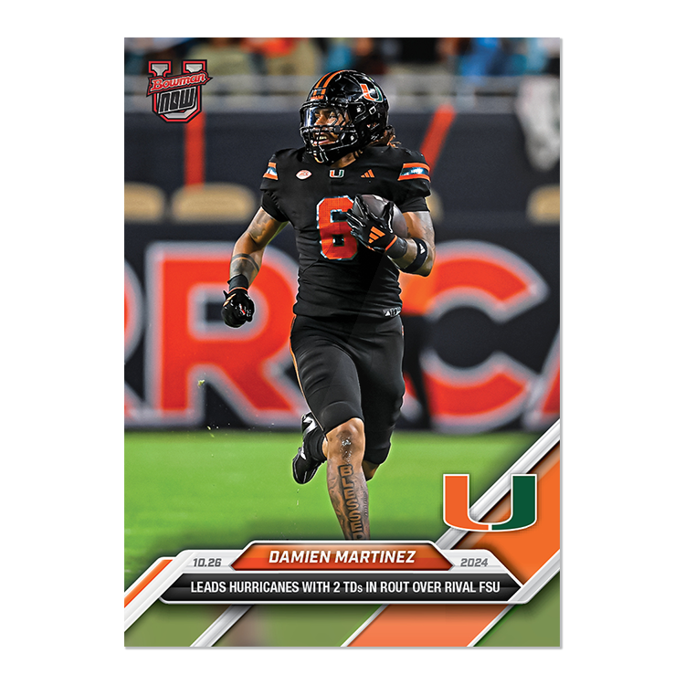 Damien Martinez - 2024 Bowman U NOW Football Card 33 - PR: 402