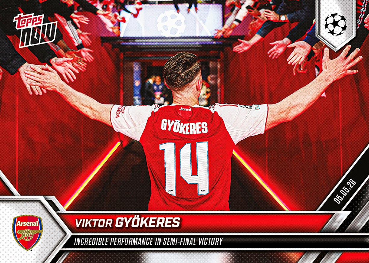 Viktor Gyökeres - 2025-26 UCL Topps NOW - Card 133 - PR: 2271