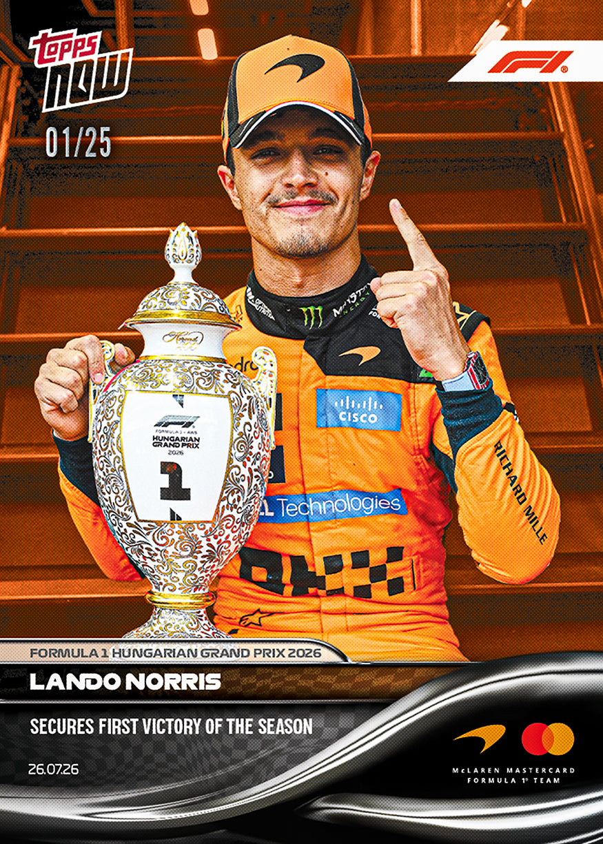 Lando Norris - 2026 Formula 1 Topps NOW - Card 51 - PR: 4892 - Image 5