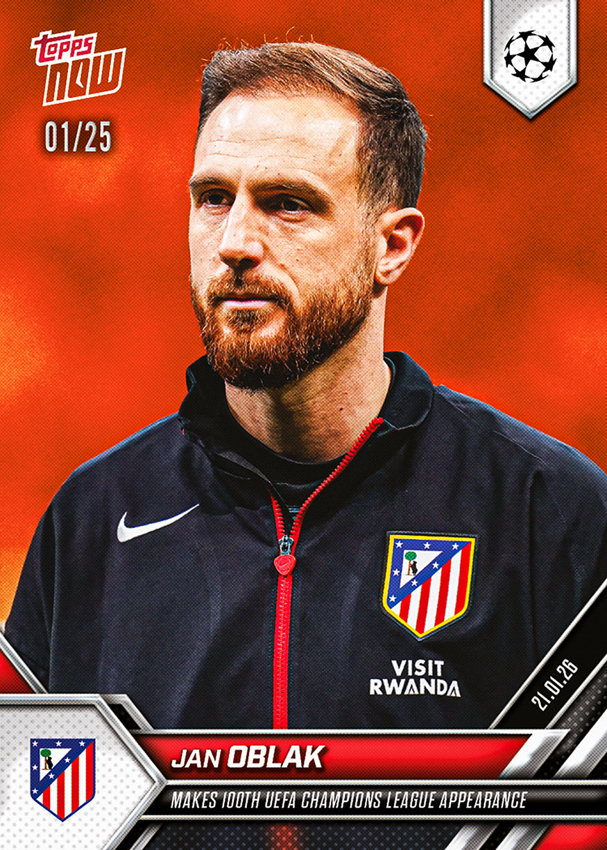 Jan Oblak - 2025-26 UCL Topps NOW - Card 79 - PR: 274 - Image 5