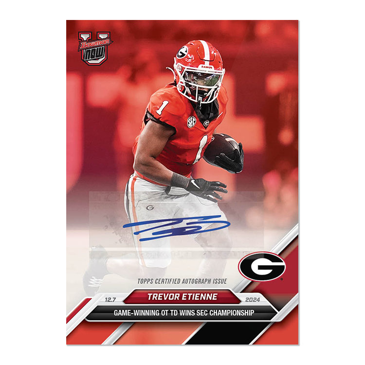 Autograph # to 49 or Lower - Trevor Etienne - 2024 Bowman U Now Card 54 - Image 6