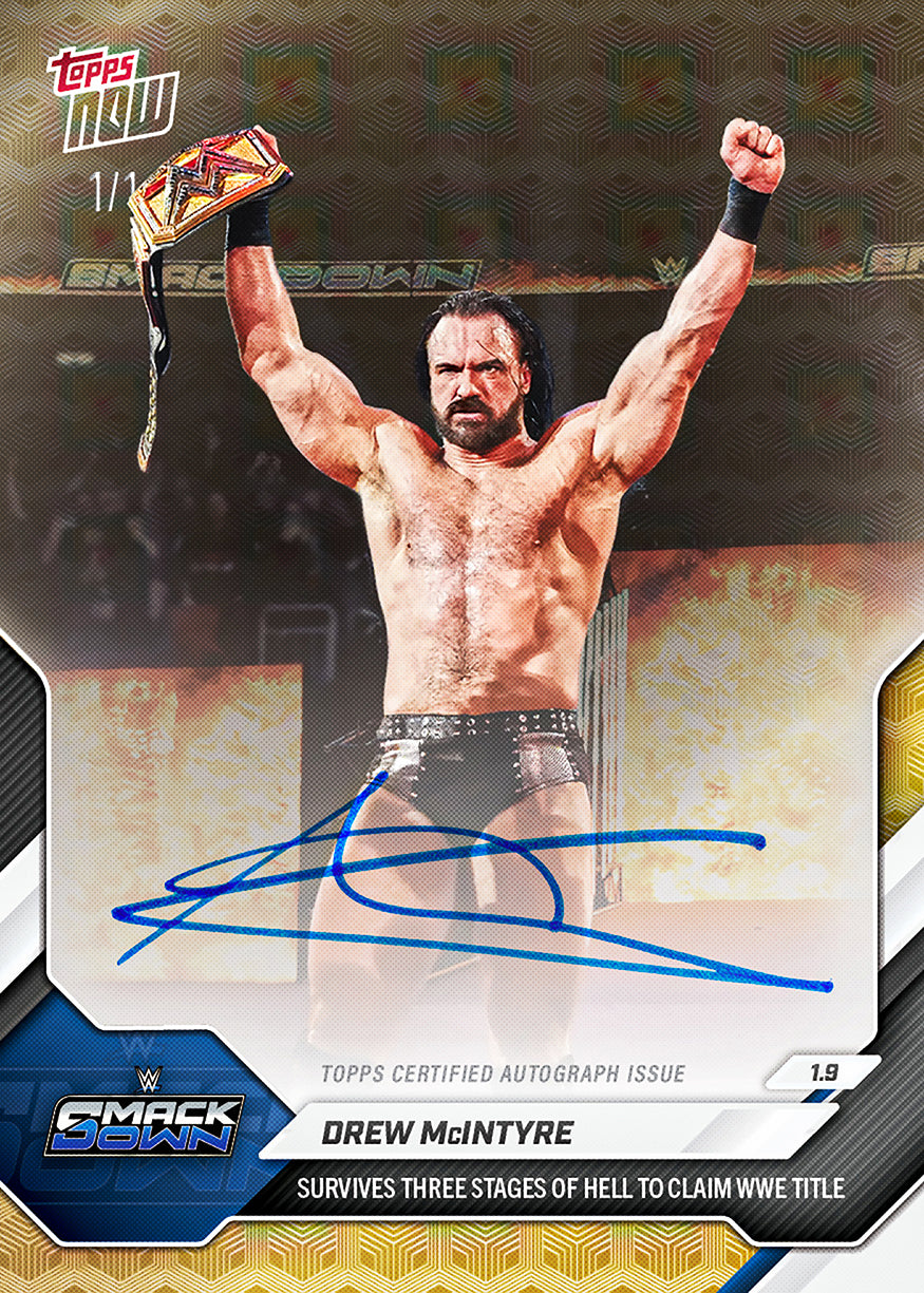 Drew McIntyre - 2026 WWE Topps NOW - Card 8 - PR: 1532 - Image 2