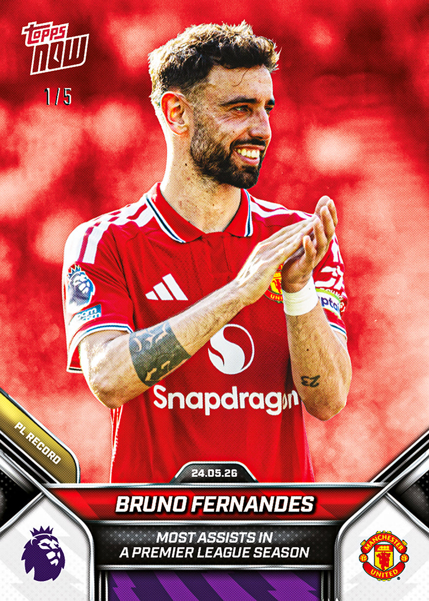 Bruno Fernandes - 2025-26 Premier League Topps NOW - Card 206 - PR: 8937 - Image 4