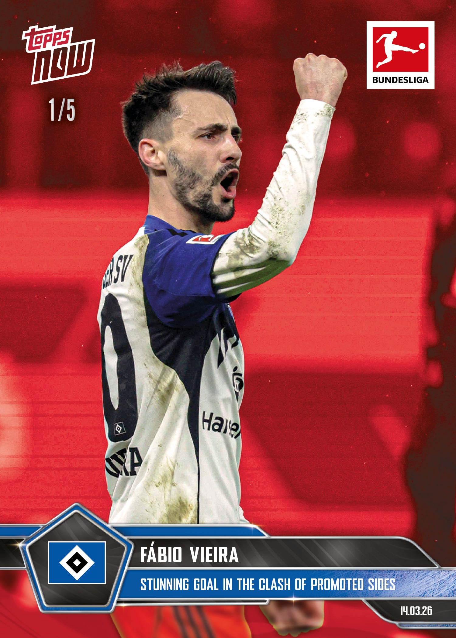 Fábio Vieira - 2025-26 Bundesliga Topps NOW - Card 149 - PR:522 - Image 3
