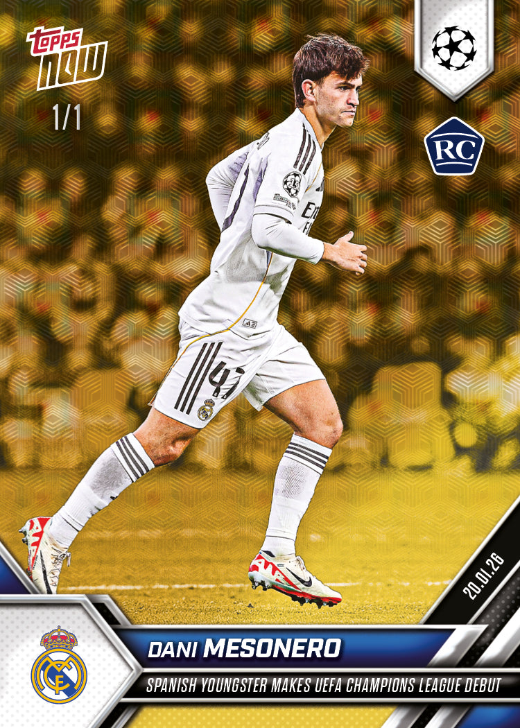 Dani Meso - 2025-26 UCL Topps NOW - Card 76 - PR: 1022 - Image 2