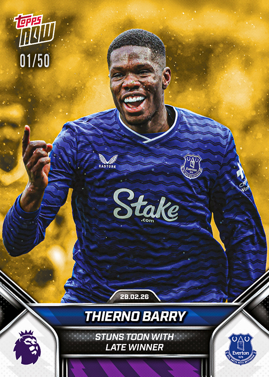 Thierno Barry - 2025-26 Premier League Topps NOW - Card 147 - PR: 205 - Image 6
