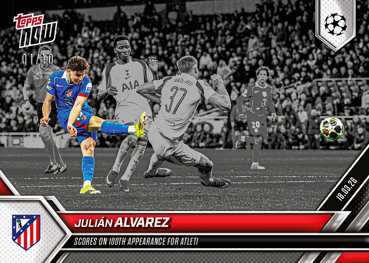 Julián Alvarez - 2025-26 UCL Topps NOW - Card 115 - PR: 310 - Image 4