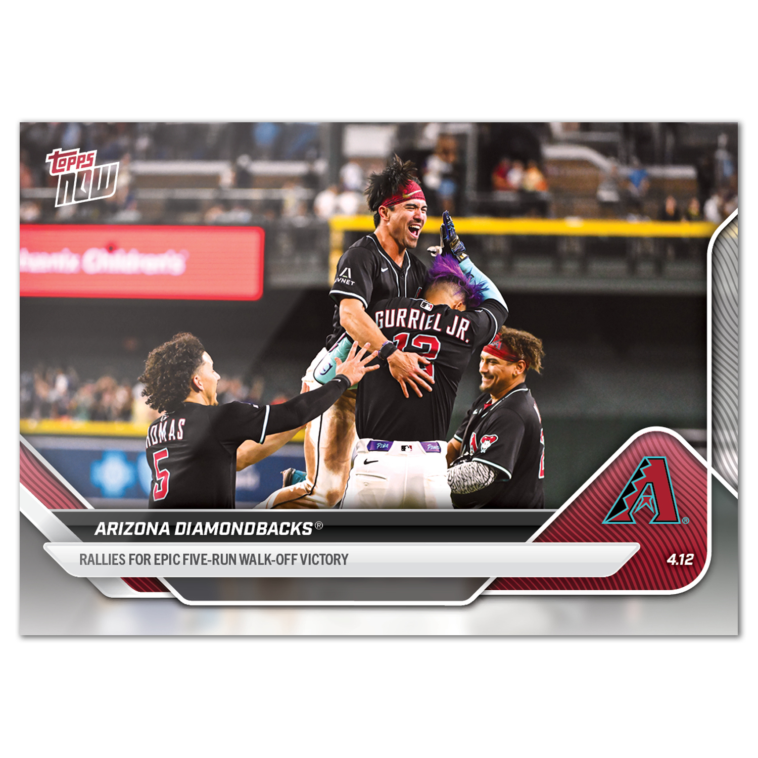 Arizona Diamondbacks - 2025 MLB Topps NOW - Card 64 - PR: 409