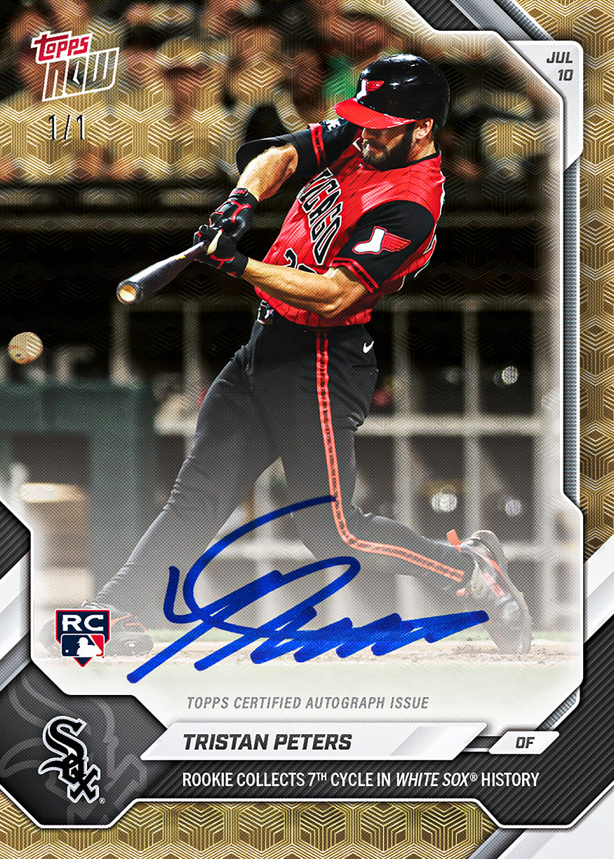 Alternative view of Tristan Peters - 2026 MLB Topps NOW - Card 441 - PR: 1924
