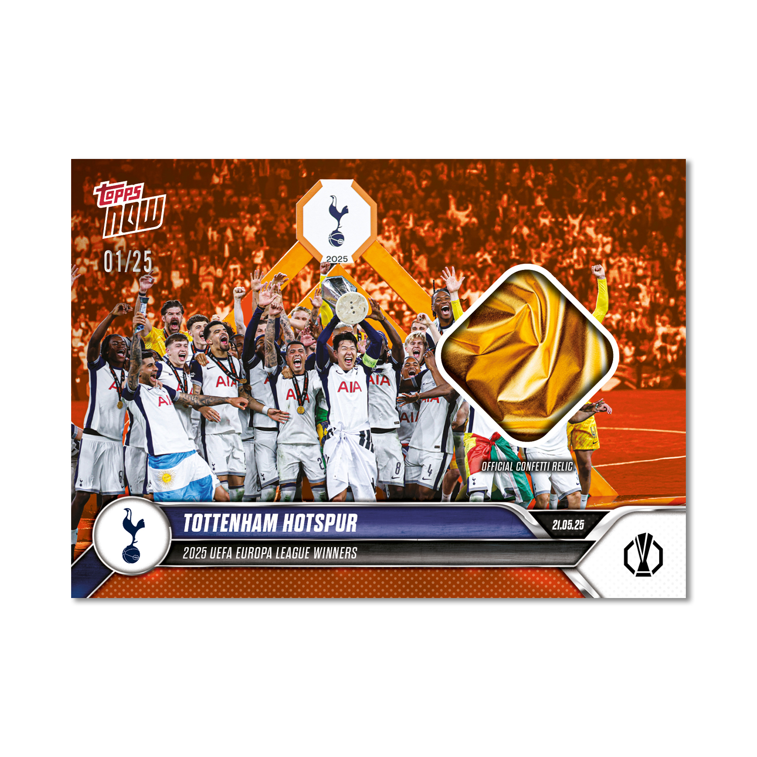 Tottenham Hotspur - 2024-25 UEL Topps NOW Card 34 - LOOK FOR RELIC - PR: 6343 - Image 5