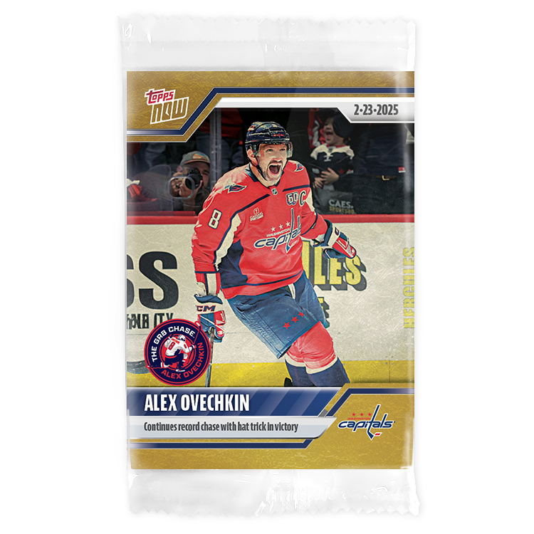 Alternative view of Alex Ovechkin - 2024-25 NHL Topps NOW - Sticker # 116 Pack - PR: 605