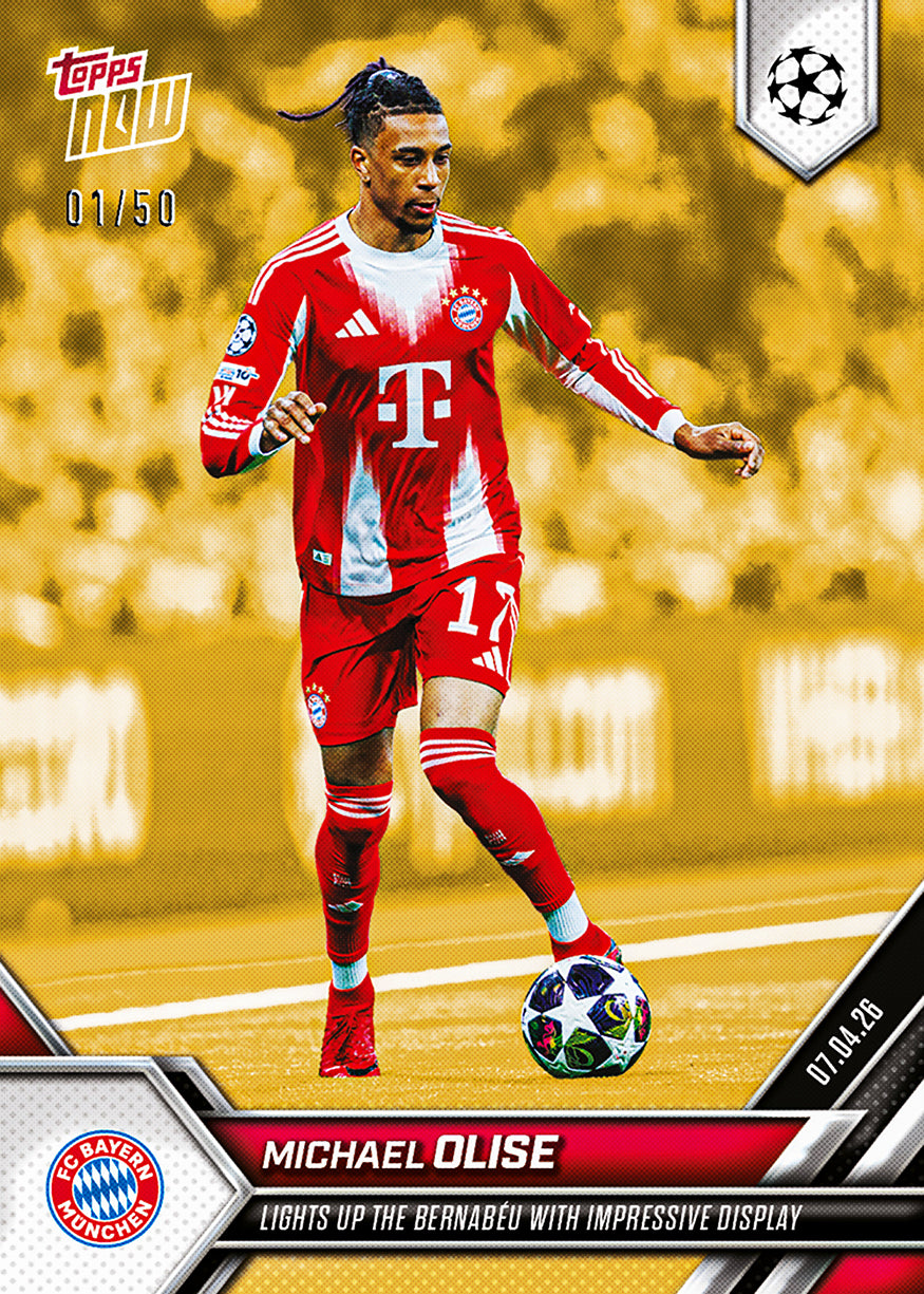 Michael Olise - 2025-26 UCL Topps NOW - Card 118 - PR: 1414 - Image 6