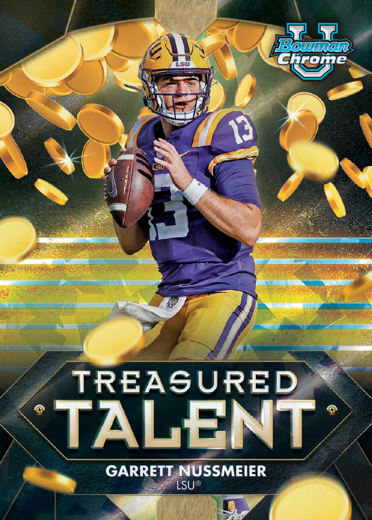 2024 Bowman University Chrome Football Sapphire Edition - Hobby Box - Sealed Case - Image 9