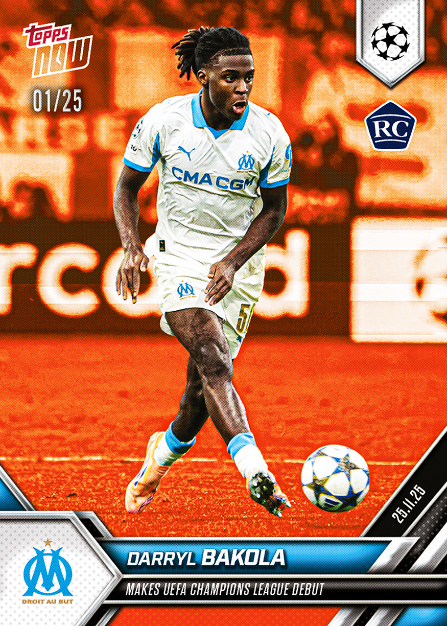 Darryl Bakola - 2025-26 UCL Topps NOW - Card 55 - PR: 500 - Image 5