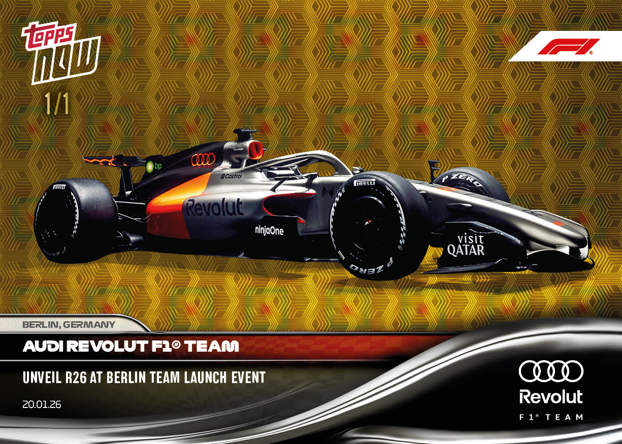 Audi Revolut F1 Team - 2026 Formula 1 Topps NOW - Card 3 - PR: 3951 - Image 3