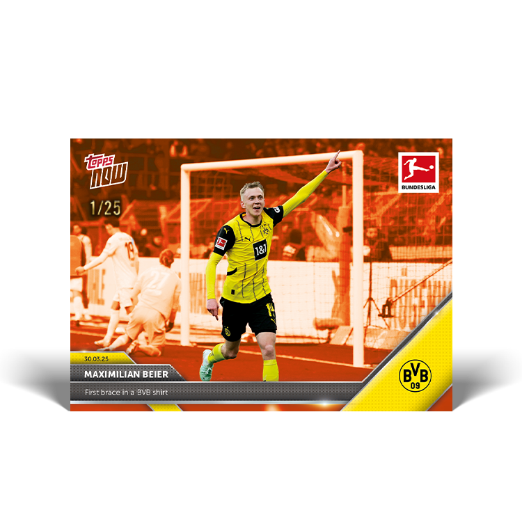 Maximilian Beier - 2024-25 Bundesliga Topps NOW Card 153 - PR: 141 - Image 6