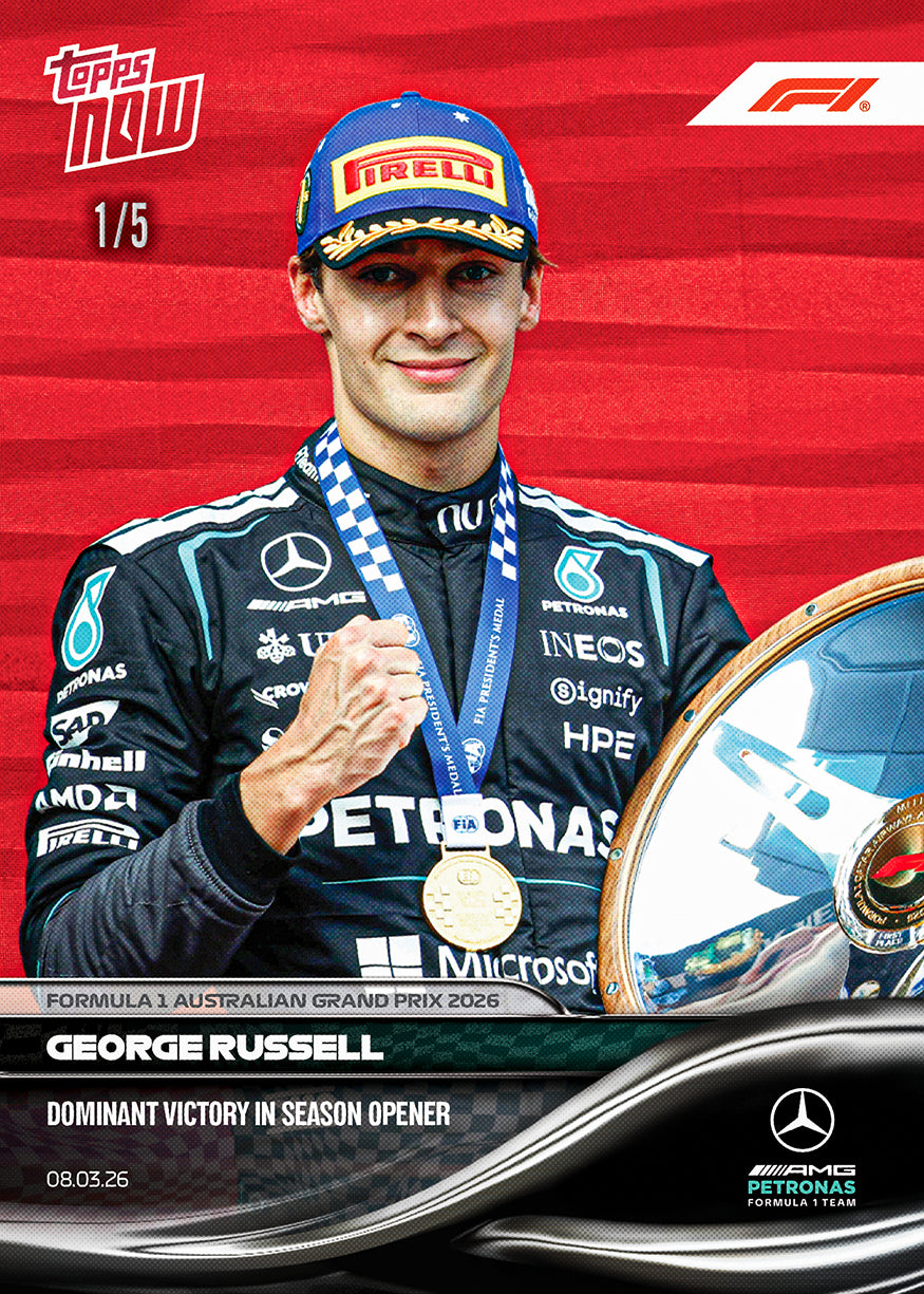George Russell - 2026 Formula 1 Topps NOW - Card 14 - PR: 5007 - Image 4