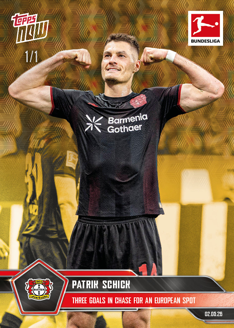 Patrik Schick - 2025-26 Bundesliga Topps NOW - Card 185 - PR: 127 - Image 2