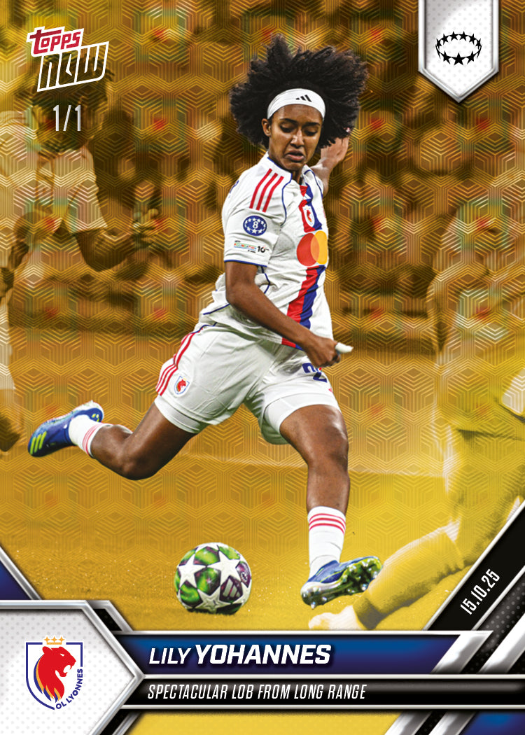 Lily Yohannes - 2025-26 UWCL Topps NOW - Card 4 - PR: 365 - Image 2