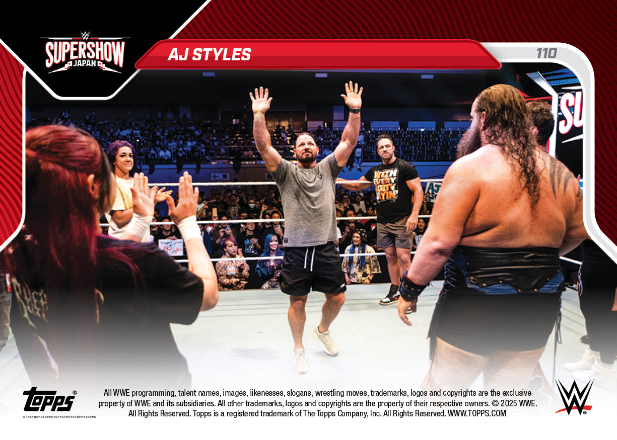 AJ Styles - 2025 WWE Topps NOW - Card 110 - PR: 839 - Image 3