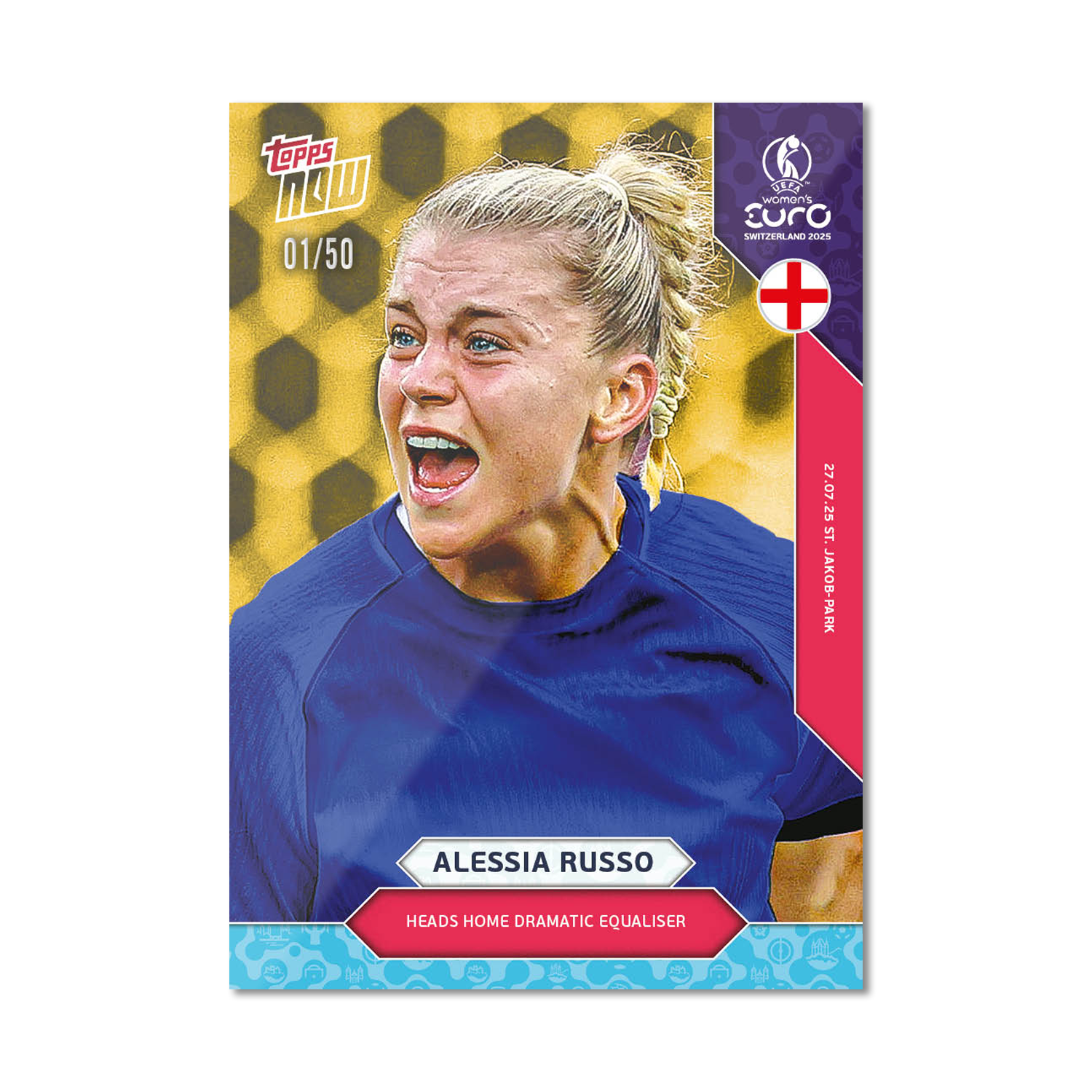 Alessia Russo - UEFA Women’s EURO 2025™ Topps NOW - Card 29 - LOOK FOR AUTO-RELICS - PR: 800 - Image 8