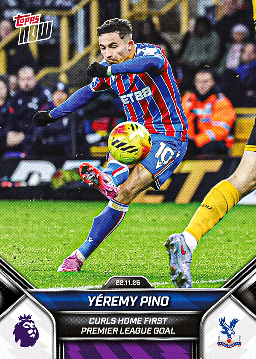 Yéremy Pino - 2025-26 Premier League Topps NOW - Card 61 - PR: 178