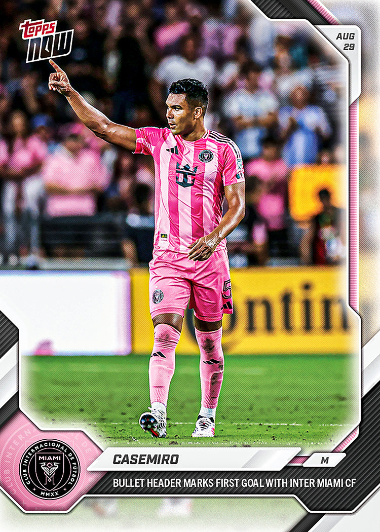 Casemiro - 2026 MLS Topps NOW - Card 72 - PR: 312