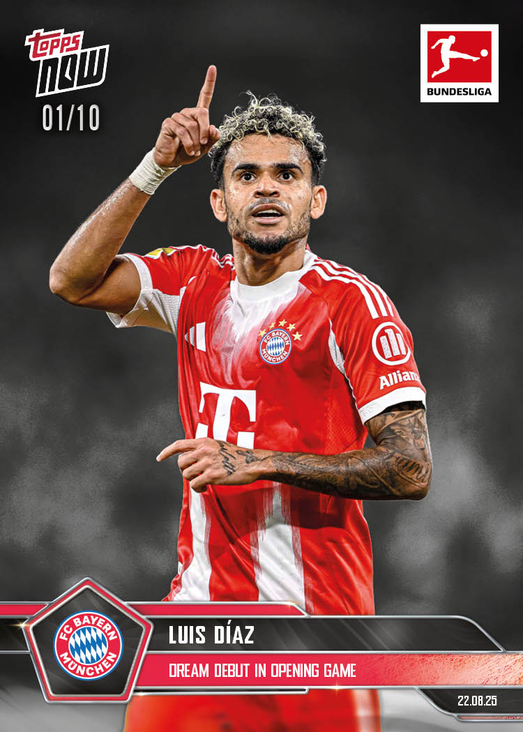 Luis Díaz - 2025-26 Bundesliga Topps NOW - Card 5 - PR: 333 - Image 5