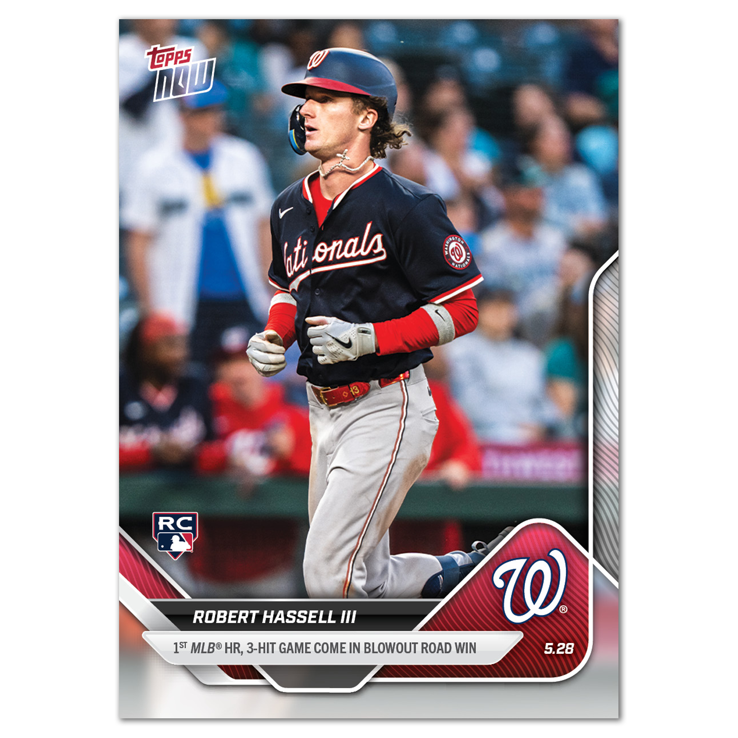 Robert Hassell III - 2025 MLB Topps NOW - Card 229 - PR: 912