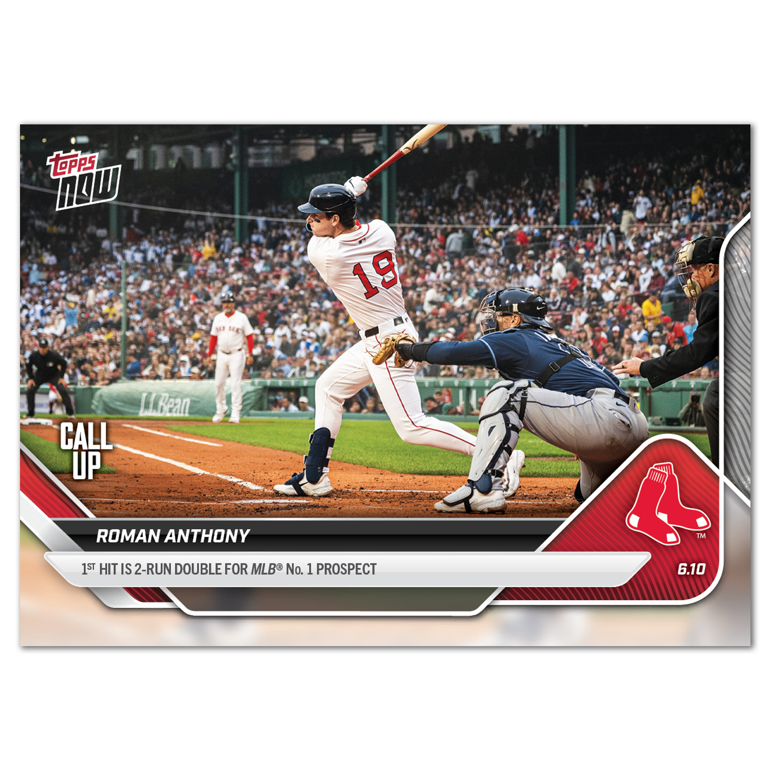 Roman Anthony - 2025 MLB Topps NOW - Card 285 - PR: 5797 - Image 2