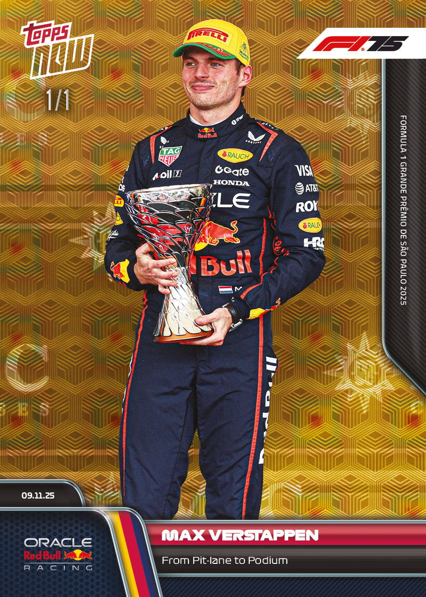 Max Verstappen - 2025 Formula 1 Topps NOW - Card 77 - PR: 2414 - Image 2