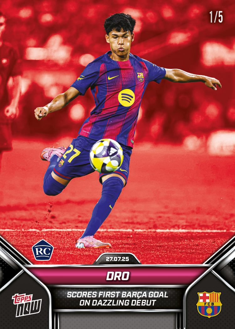 Pedro Fernandez - 2025 FC Barcelona Topps NOW - Card 3 - PR: 1671 - Image 3