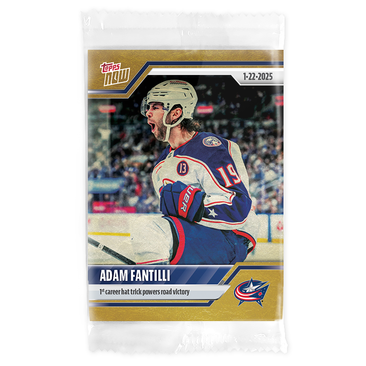 Alternative view of Adam Fantilli - 2024-25 NHL Topps NOW - Sticker 94 - PR: 165