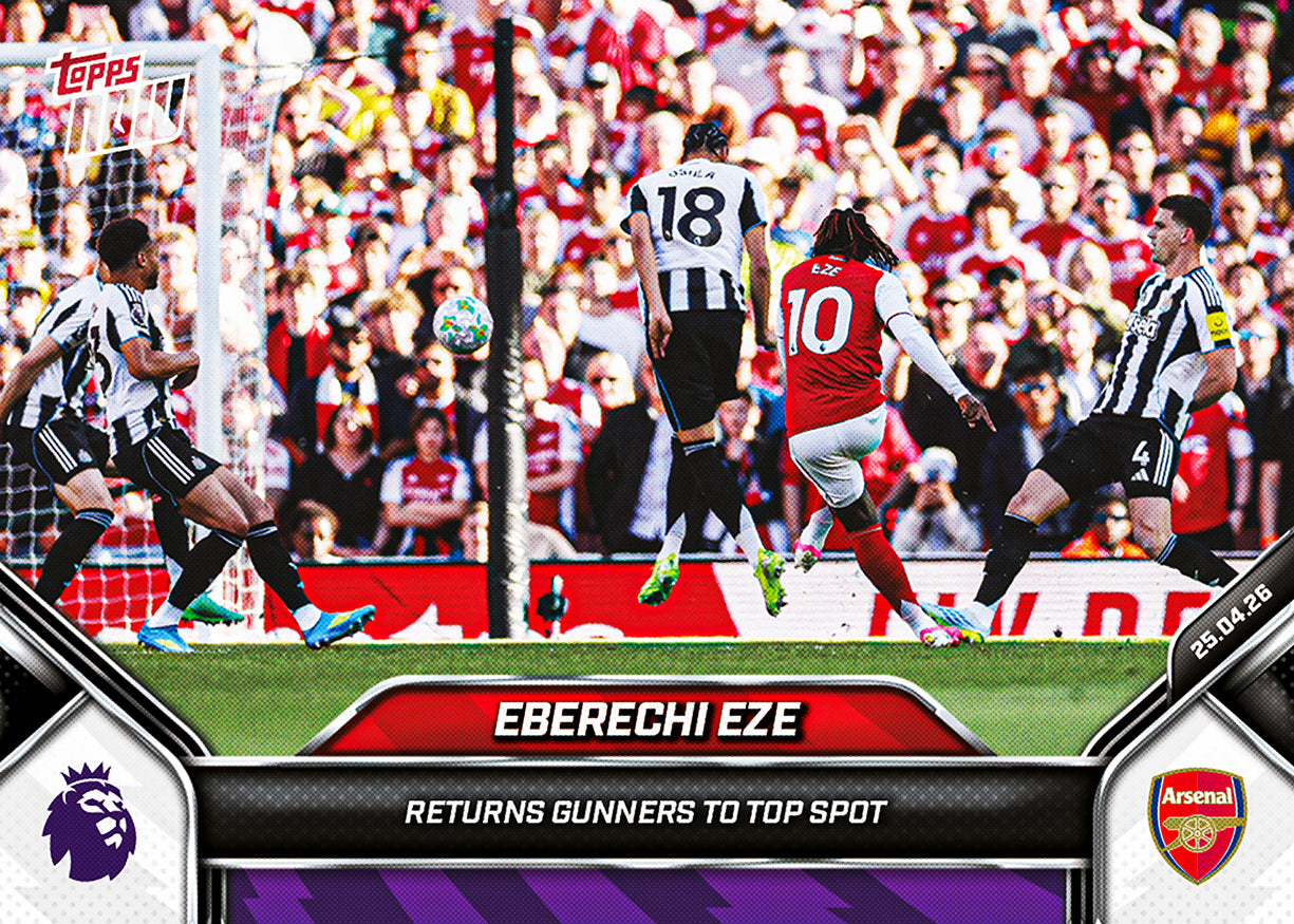 Eberechi Eze - 2025-26 Premier League Topps NOW - Card 183 - PR: 875