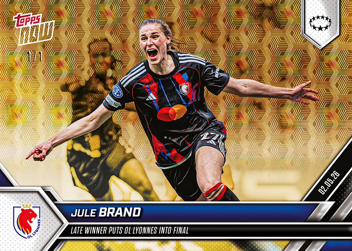 Jule Brand - 2025-26 UWCL Topps NOW - Card 28 - PR: 615 - Image 2